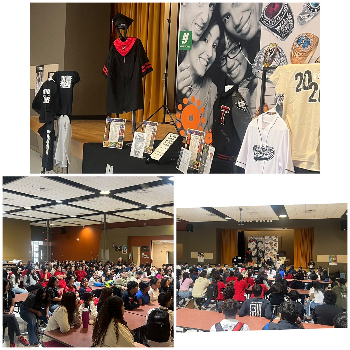 THS 2026 Seniors meeting with Herff Jones to get all the info to order their graduation items. Graduation will be here before we know it. Class of 2026! #TISDProud