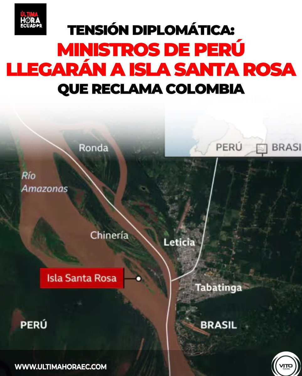 El presidente del Consejo de Ministros de Perú, Eduardo Arana, junto a otros miembros de su gabinete, visitarán el distrito amazónico de Santa Rosa de Loreto, una isla que el mandatario colombiano Petro reclama como parte de su territorio.