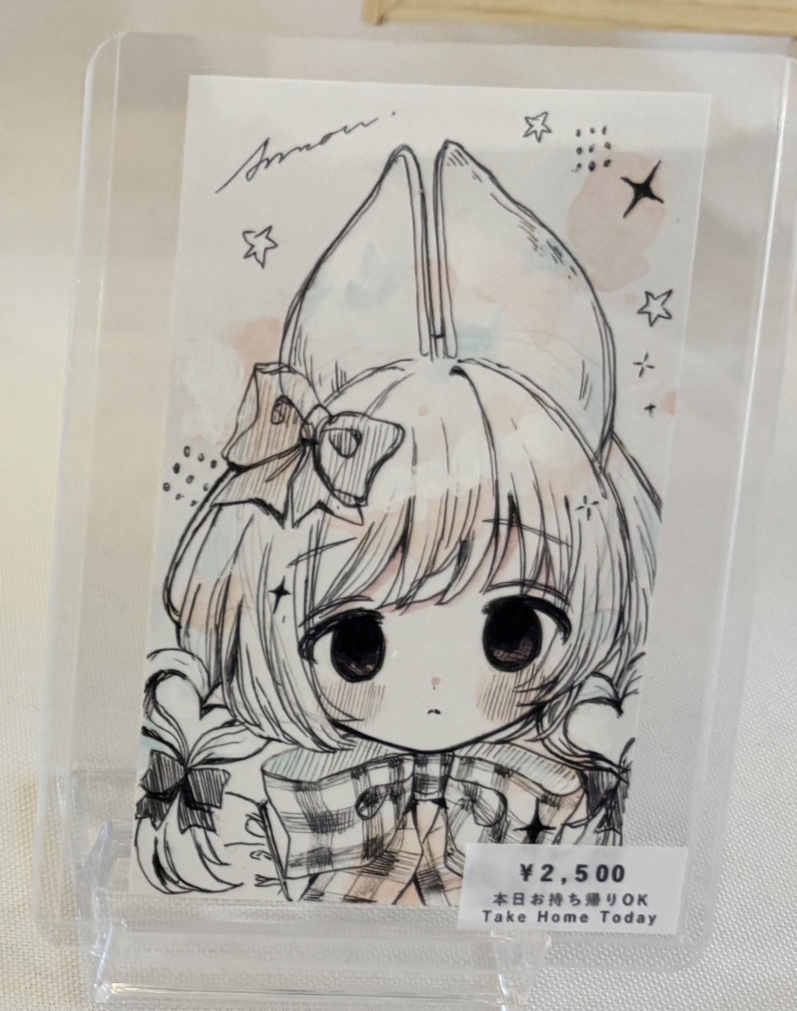 アクリル画 だるま 原画 ドローイング 学業成就」だるま ダルマ 達磨 / お絵かき屋さん