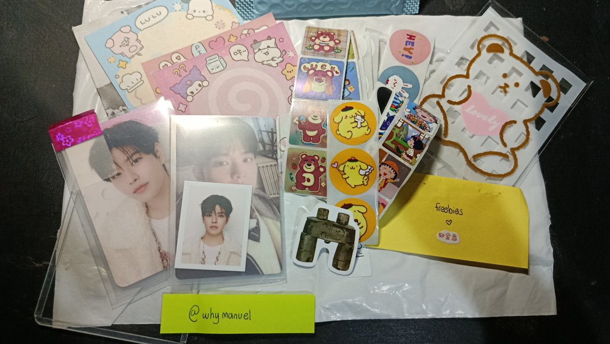 whymanuel's tweet photo. ๐ from Syd ๐ฉท #know_sydfeedbacks
Got the GA from @_Cursed_Love_ . Super daming freebies, perfect for journaling!
Thank you so much! https://t.co/12YlPemTCK