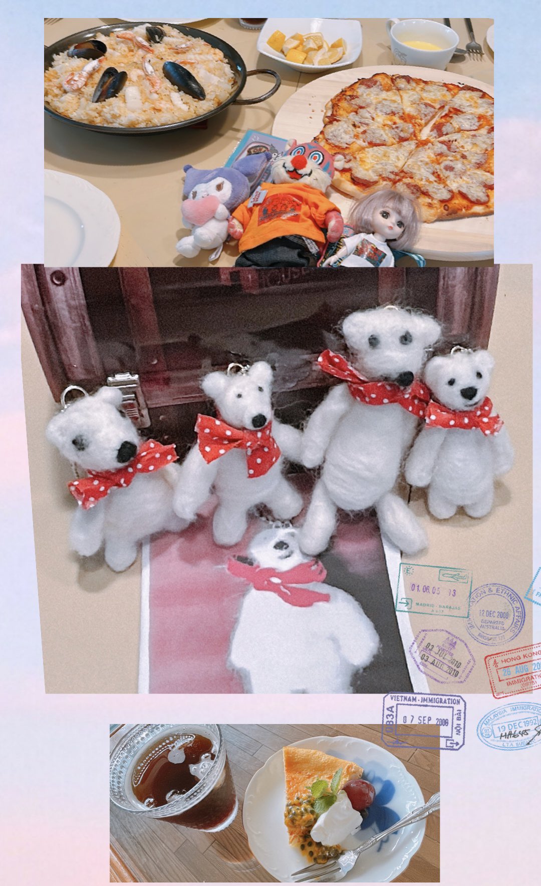 ✿羊毛フェルト✿ぽってりしろくまさん✿アザラシくん✿ぺんぎんくん✿スイカ✿ 羊毛フェルト(アザラシ✨)完成😆｜まるぽん