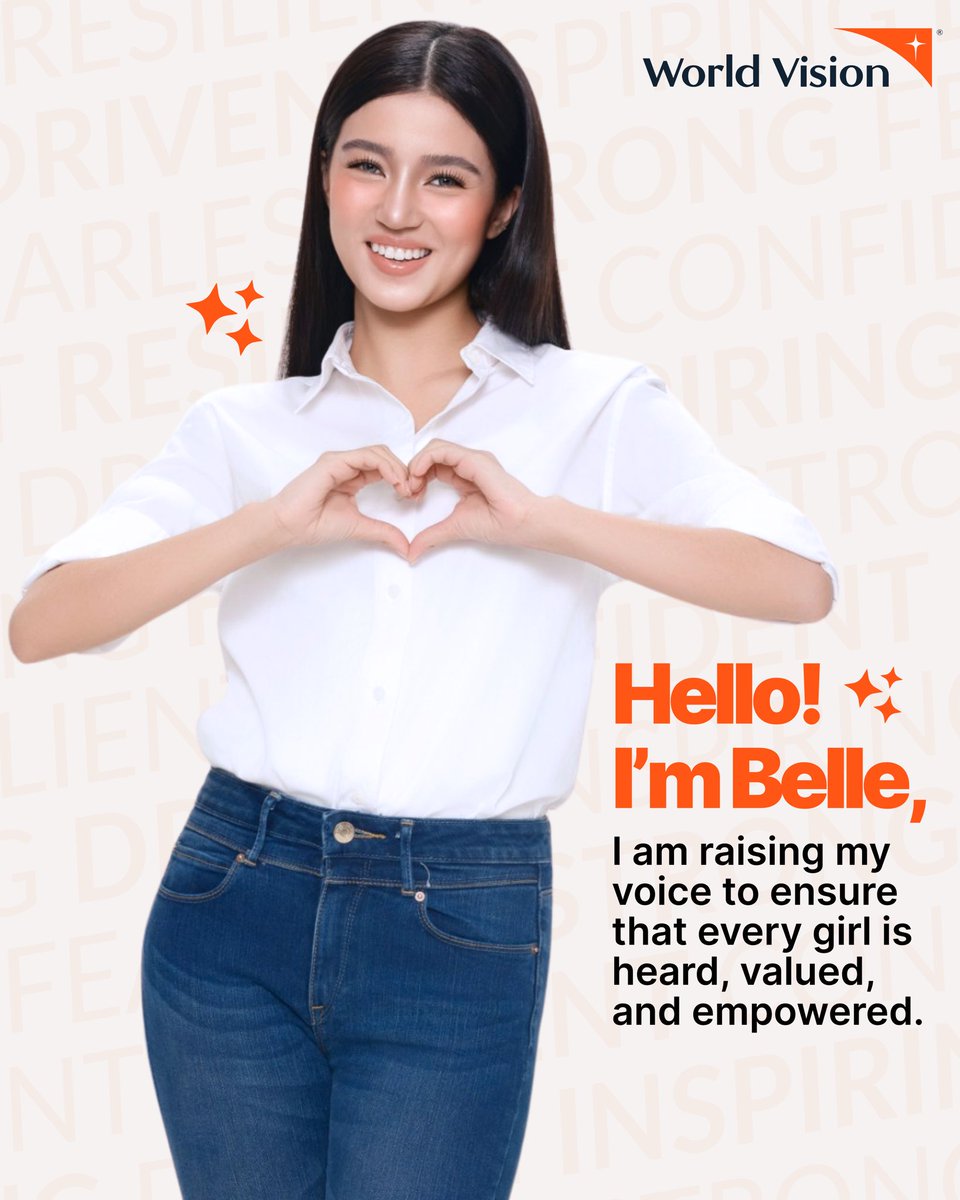 Imagine every girl getting the support she needs to reach her potential. ✨ <a href="/bellemariano02/">Belle Mariano</a> is making that happen. 🧡 Join her. ⬇️
bit.ly/SponsorAGirlTo…

#GirlsCan #WorldVisionPH #RaiseYourVoice 
 #EmpoweredGirlEmpowerGirls #BelleOfHope