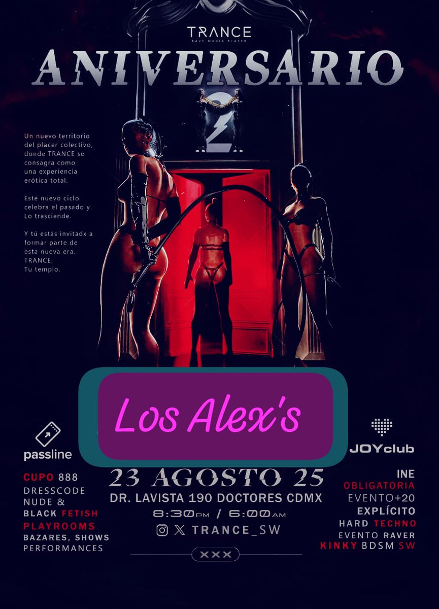 🔥🙋🏻♀️ Alexandra y Alex 🙋🏻♂️🔥 (@alexandrayalex0) on Twitter photo Ya tenemos nuestro acceso 🎟️ <a href="/Trance_sw/">TR∆NCE SW ❤️🔥</a> y así festejaremos el cumpleaños de mi esposo 🥳🔥 nos vemos el 23 de agosto… ¿alguna chica atrevida que me ayude a darle su regalito? 🤭🔥😏🎁
#CumpleHot #ParejasAbiertas #ChicaUnicornio Ya tenemos nuestro acceso 🎟️ <a href="/Trance_sw/">TR∆NCE SW ❤️🔥</a> y así festejaremos el cumpleaños de mi esposo 🥳🔥 nos vemos el 23 de agosto… ¿alguna chica atrevida que me ayude a darle su regalito? 🤭🔥😏🎁
#CumpleHot #ParejasAbiertas #ChicaUnicornio
