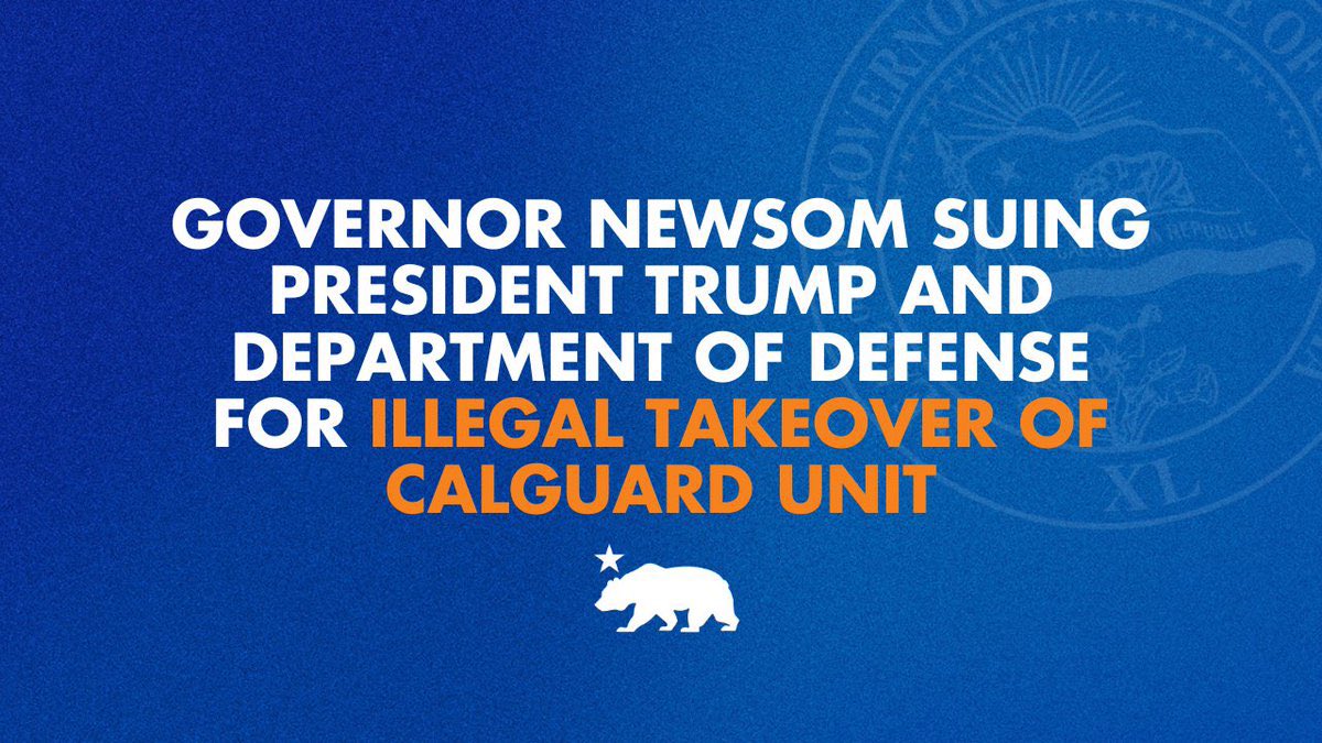 #Resist #CombatTrumpism #WinTheVote26 #VoteBlue #wtpBLUE WE THE PEOPLE wtp2821
 
A federal judge denied Trump's attempt to stop a lawsuit brought by California Governor Gavin Newsom, which allows the case to proceed to trial as scheduled on Monday, August 11. The ruling sends a