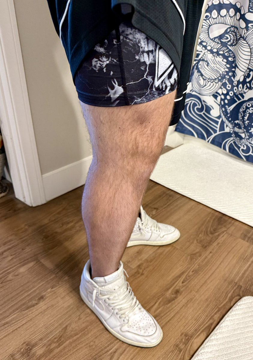 Gym time! Which pic do you like more. Shoes or no shoes?