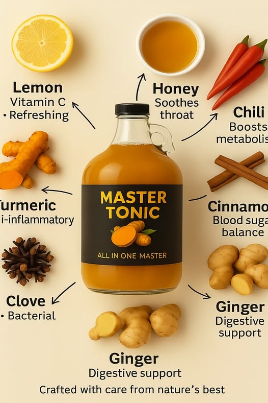 HealthOrganica_'s tweet image. Unleash the power of nature with this MASTER TONIC! 
🌟A blend of
Ginger, 
Turmeric, 
Lemon, 
Honey, 
Clove, 
Chili, and 
Cinnamon to supercharge your day!💪

Fight inflammation, boost metabolism, and support digestion—all in one sip!  #HealthyLiving #NaturePower #WellnessJourney