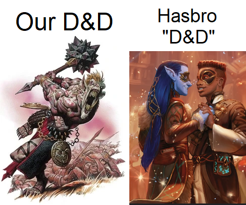 Our dungeons &amp; dragons is not exactly the same.