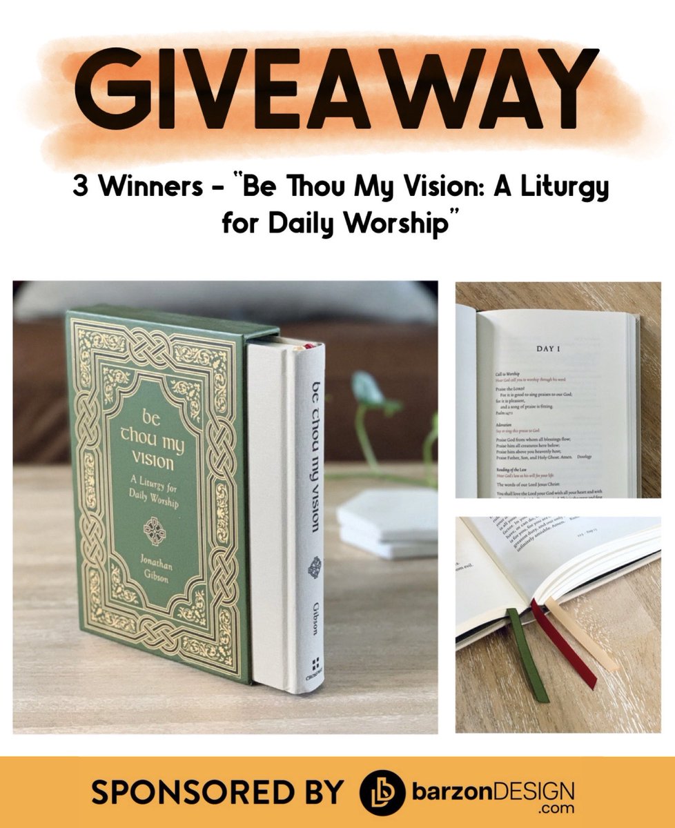 Looking to refresh your daily worship and time in the Word?

🚨 Win a copy of the powerful Christian resource “Be Thou My Vision!”
🎉 3 winners picked this Sunday 8/10
🎁 To enter: Like/Share/Tag Someone