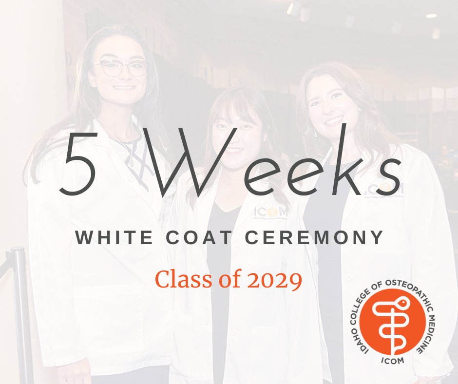 Only 5 weeks until the future physicians in ICOM's Class of 2029 take their symbolic first steps into the profession at the White Coat Ceremony! 🤍✨