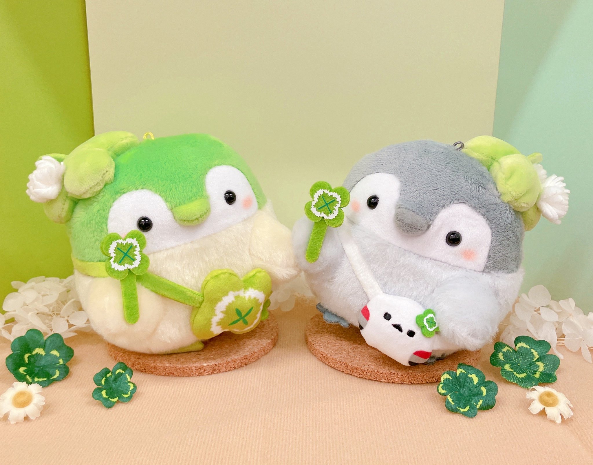 コウペンちゃん シロツメクサな幸せよつばマスコット　2点セット 予約】コウペンちゃん シロツメクサな幸せよつばマスコット