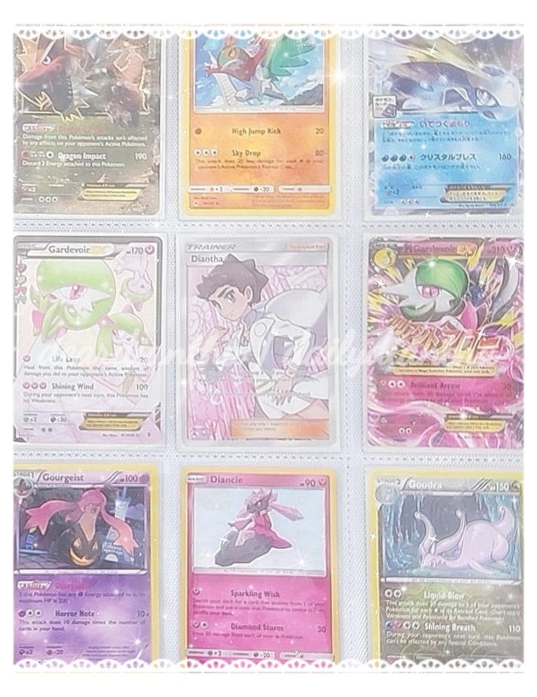 𝓭𝓪𝔂  𝟑𝟎 🪽 full  diantha  team  in  TCG  cards! ✨️