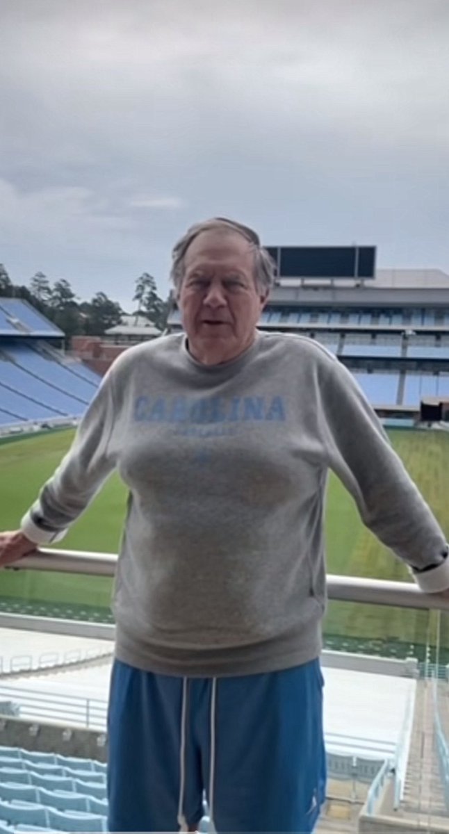 rollmfpack's tweet image. Coach Bill embracing the chapel hill culture well!! #trans