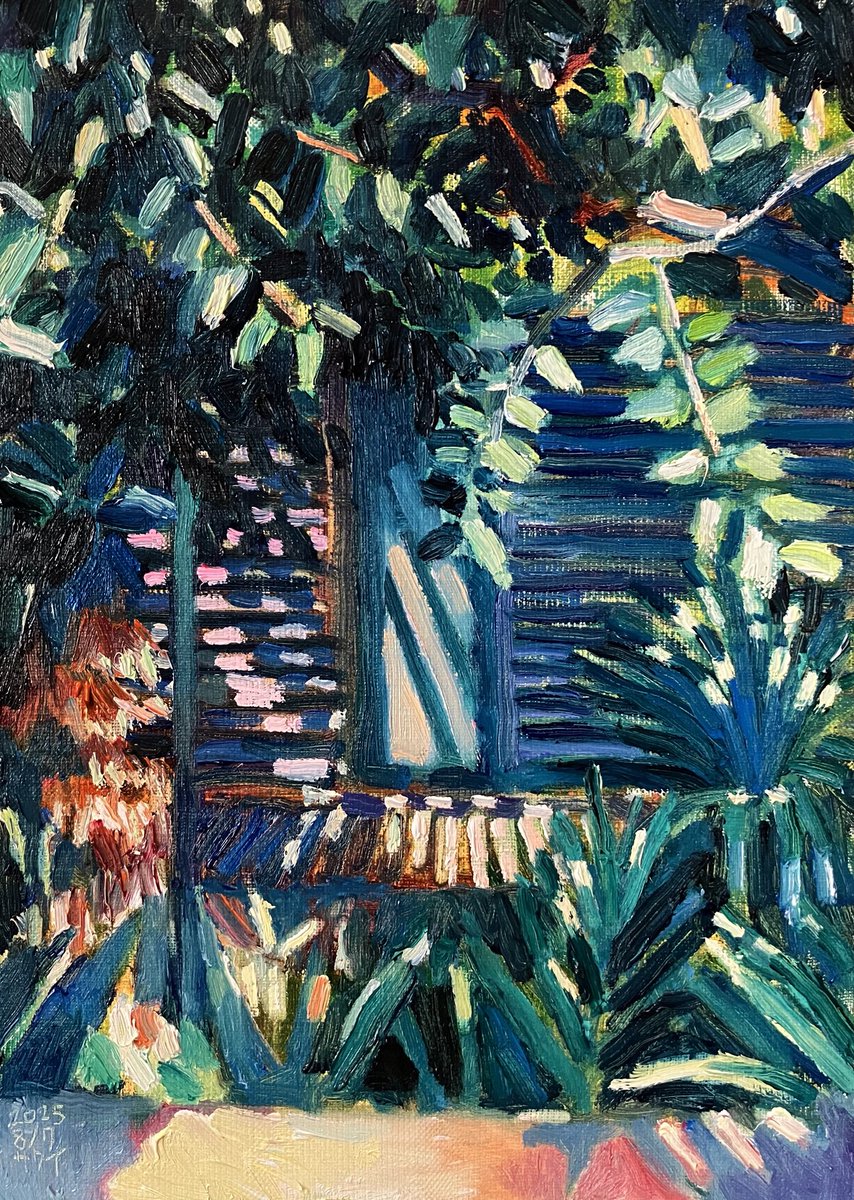 「風景」
2025年
F4（33.3cm×24.2cm）
油彩、キャンバス