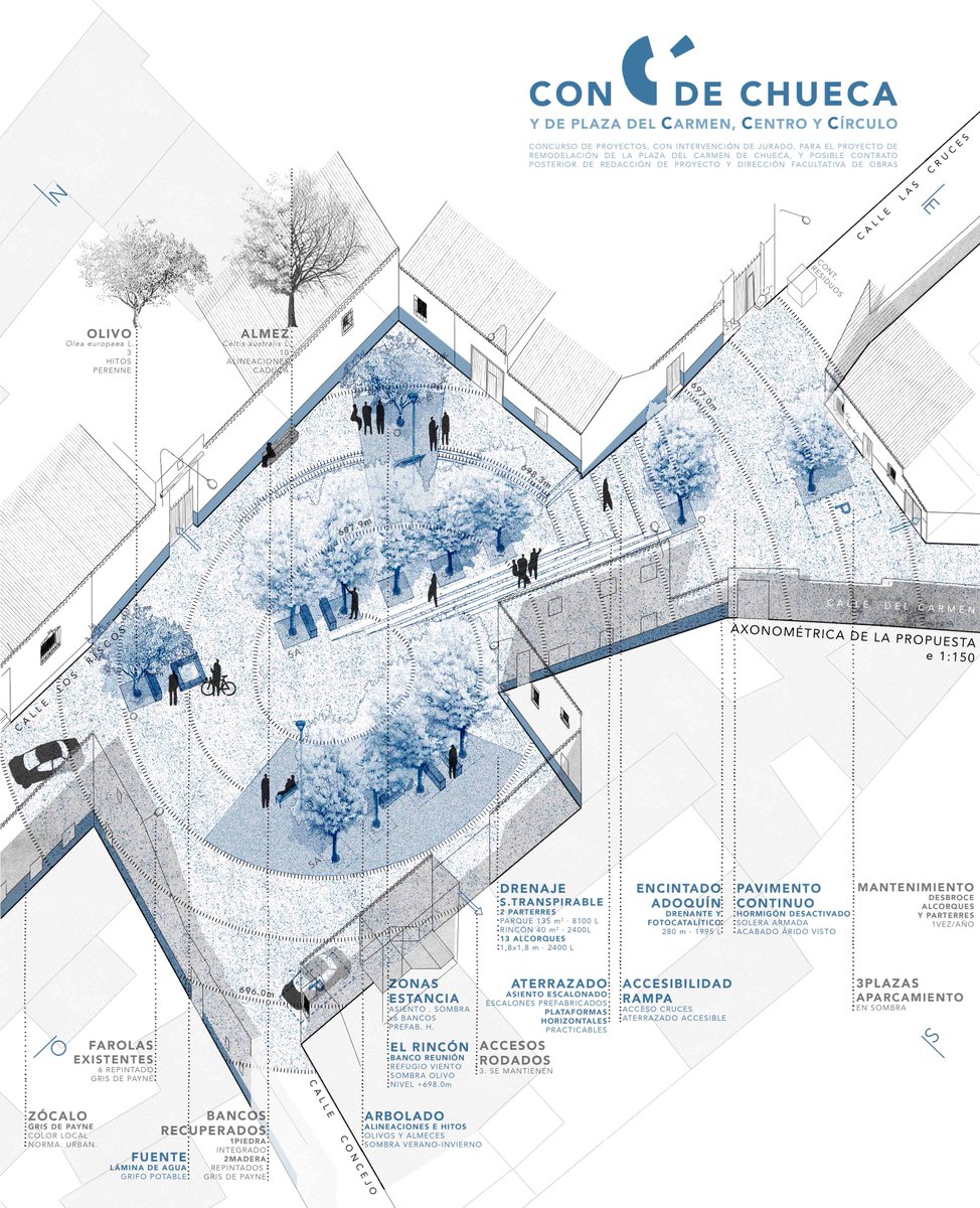 📌Una arquitecta de 27 años gana el concurso para renovar la Plaza del Carmen de Chueca con una propuesta sostenible y contemporánea. El proyecto, titulado 'Con C, de Chueca', es obra de Celia Peces, integrante del joven estudio A Línea Arquitectura

🔗coacm.es/es/1-Noticias/…