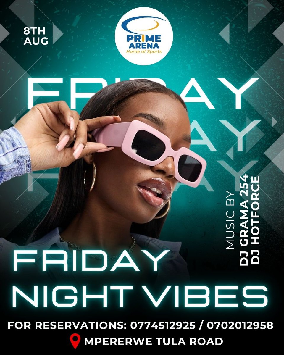 If your week has been hectic, it’s time to reset the vibe!

DJ Grama 254 &amp; DJ Hotforce are cooking a musical storm this evening!

Pull up with the crew let’s dance, laugh &amp; live a little! 

Book your spot now: 0774512925 / 0702012958

#FridayNightVibes #GoodVibesOnly