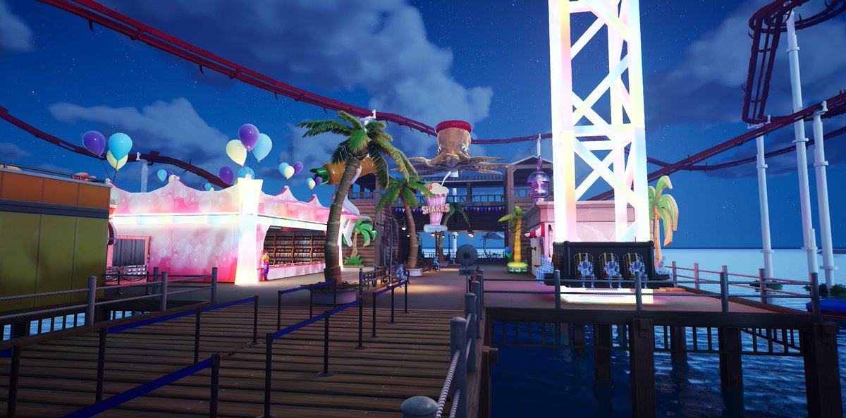 VortexStudioFtn's tweet image. There aren’t enough maps with fully functional theme parks 🎢🎡

This one’s inspired by GTA 😎💥

#UEFN #FortniteCreative #ThemePark #Vortex #GTAInspire