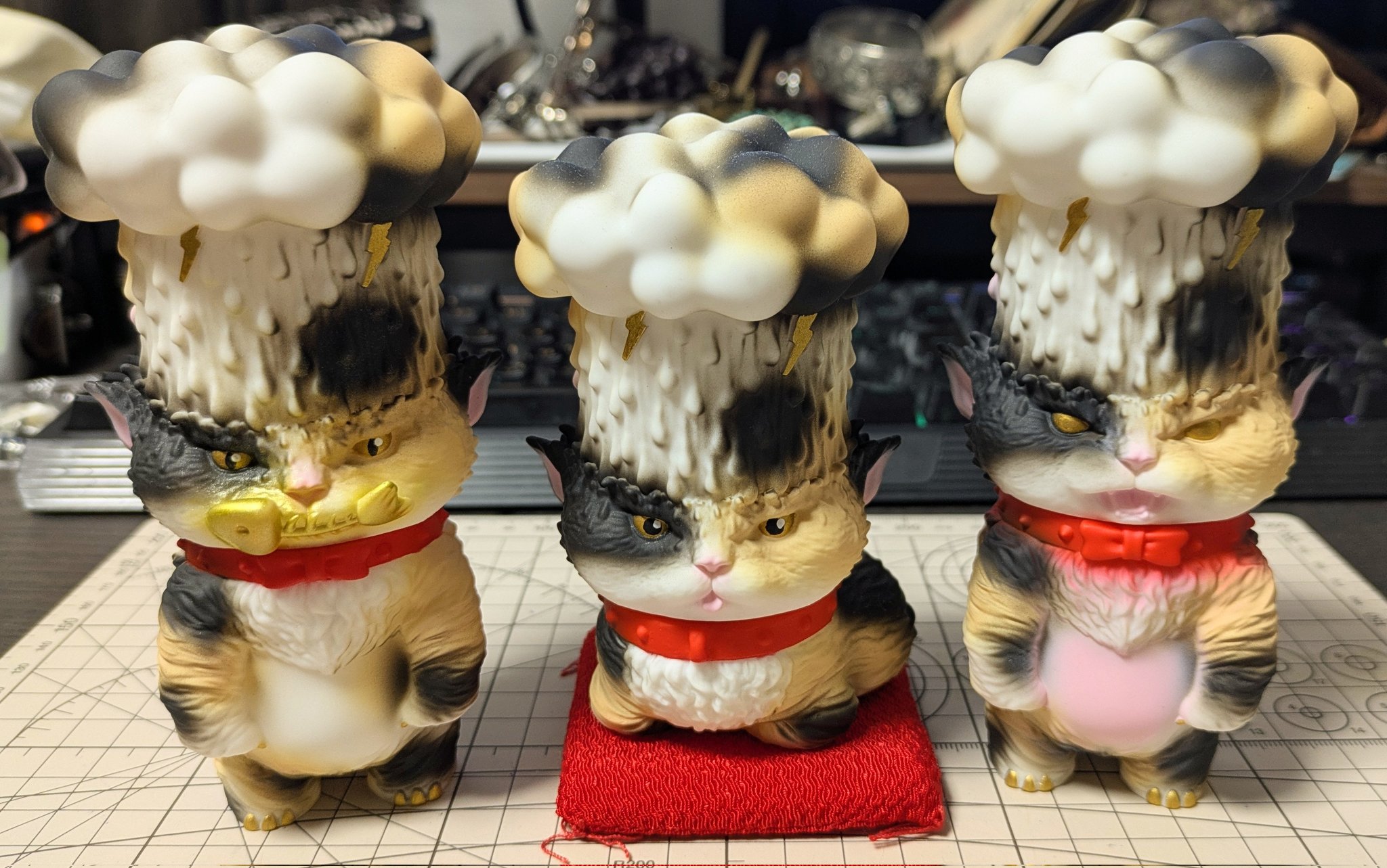 もうこやま　海老天猫カー　チョコミント　MOUCOYAMA　ソフビ 1009008054731009_03_5329w.jpeg