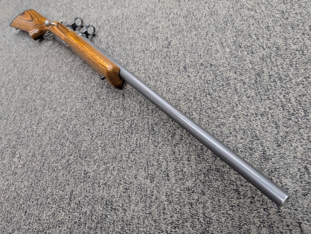 A Rare Long Range Gem.....

Ruger M77 Mark II Varmint SS 25-06 4 Shot, 26 Inch Heavy Barrel with Matte Stainless Steel Finish &amp; Laminated Stock......

#ruger #varmint #m77 #stainlesssteel #laminated #longrange #controlledfeed #withrings #precision #madeinusa #oldschool
