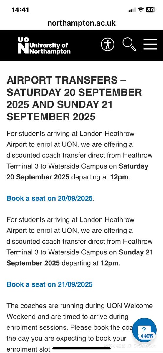 #BASMIB new students ✈️Don’t forget to book your UON pickup service 🩷