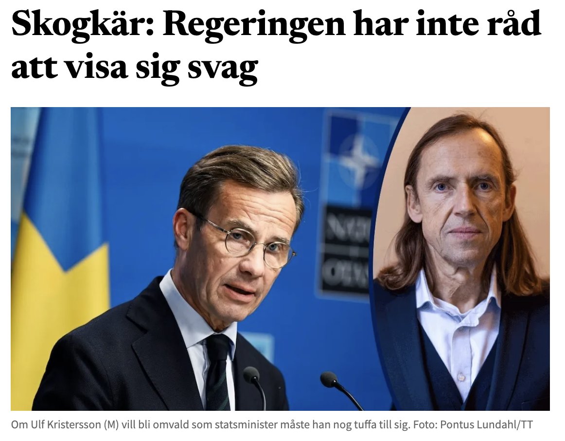 "De tusentals Palestinaaktivister som dag efter dag, vecka efter vecka anklagar regeringen för att stödja folkmord, Kristersson för att vara kriminell och ha blod på sina händer, kommer aldrig att lägga sin röst på något av Tidöpartierna. Oavsett hur mycket Kristersson, Malmer