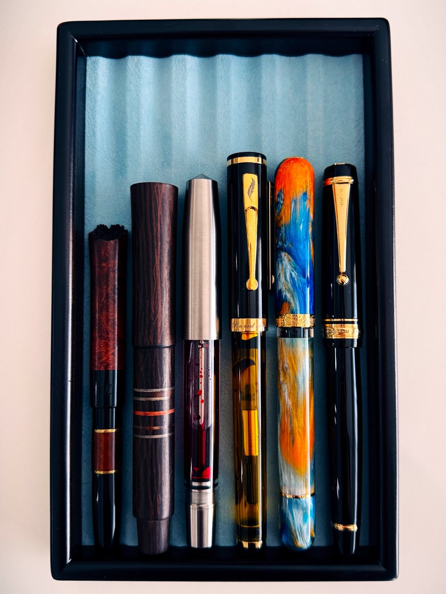 finks09's tweet image. 現状のスタメン万年筆たち  🖋️ 🌅 🌌