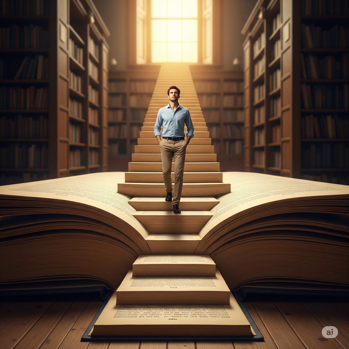 A right staircase and a journey that gives happiness..