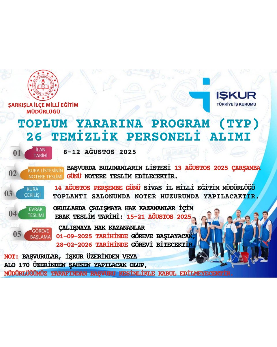 TYP BAŞVURULARI BAŞLADI.