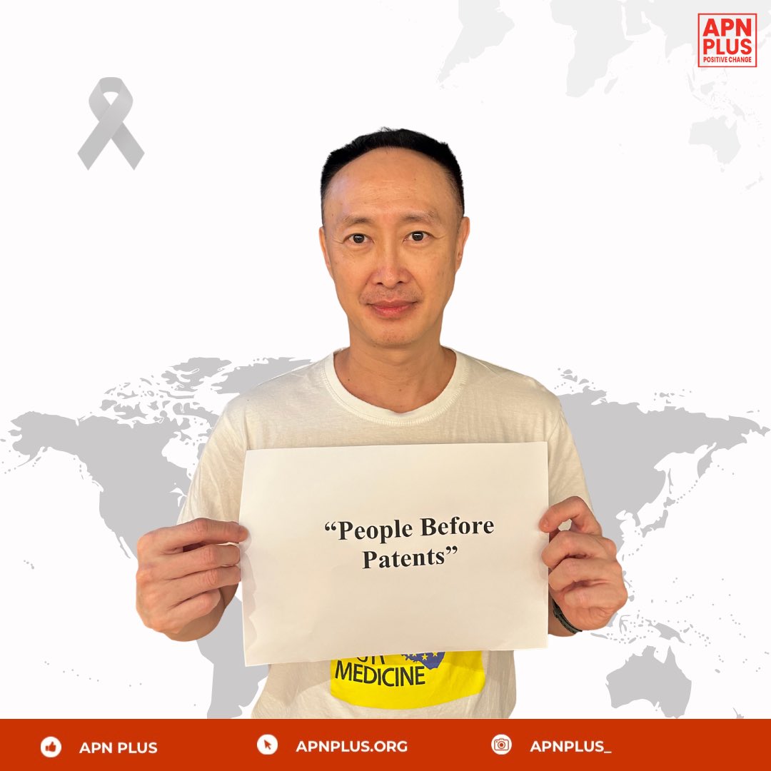 People Before Patents is a demand for justice.
PLHIV must have access to affordable, life-saving medicines.
No one should die because treatment is priced out of reach.
Lives come first, not profits.

#PeopleBeforePatents #AccessToMedicines #MakeMedicinesAffordable #APNPLUS