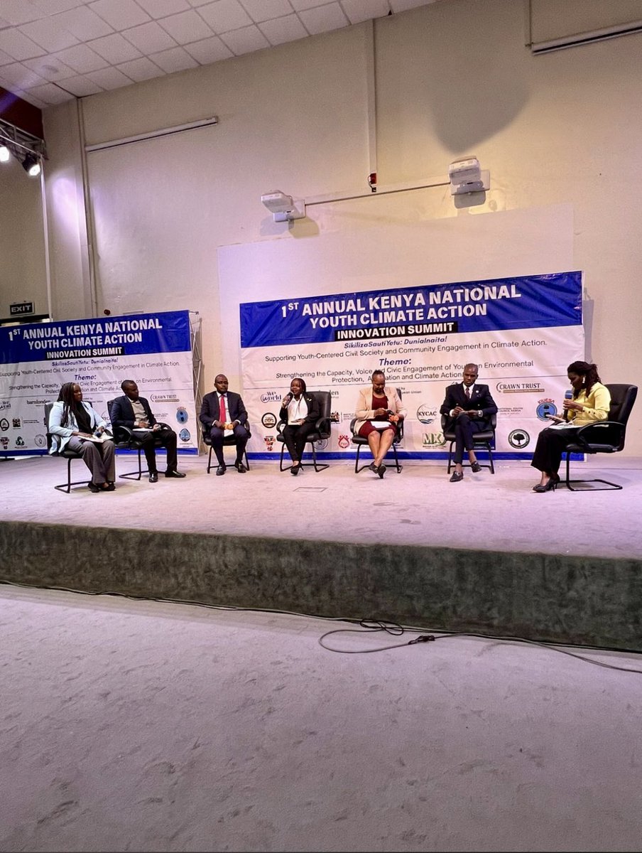 Yesterday, young climate champions gathered under the banner of #YouthClimateSummit, #Nairogreen, #SikilizaSautiYetu, #IYD2025  and the energy was electric.