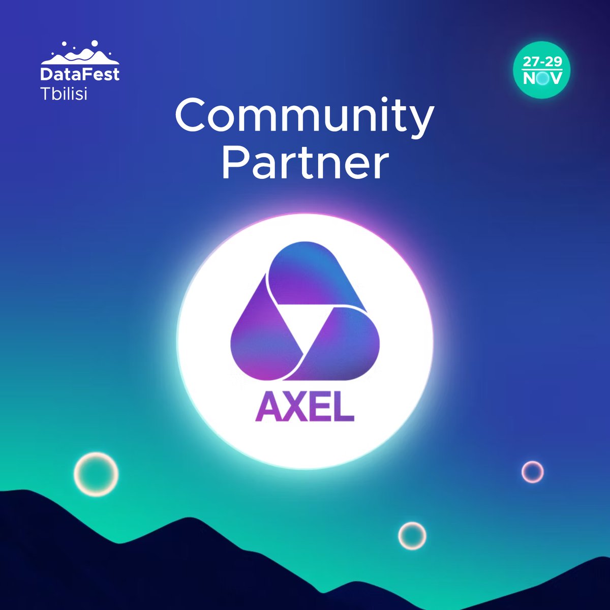 🚀 We’re proud to welcome Axel – Georgian Business Angel Network as a community partner once again! 

🟣 Ready to grab your DataFest Tbilisi 2025 ticket? 
 🟣 First, subscribe to our newsletter and receive limited 60% discount: bit.ly/subscribe-data…