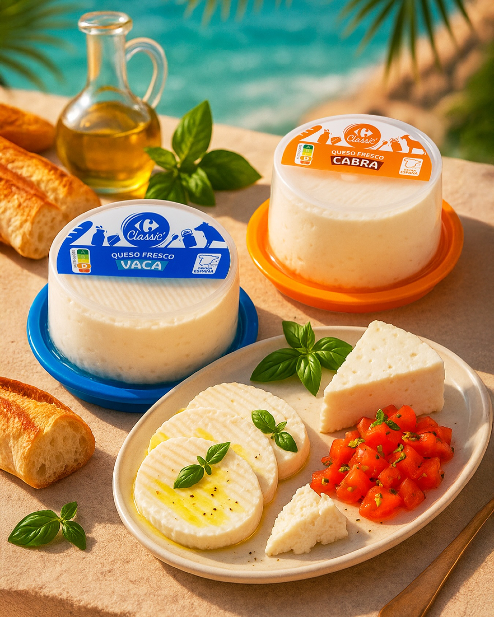 Queso fresco #CarrefourClassic de vaca y cabra. ¿Cuál prefieres?

#carrefour #marcadecarrefour