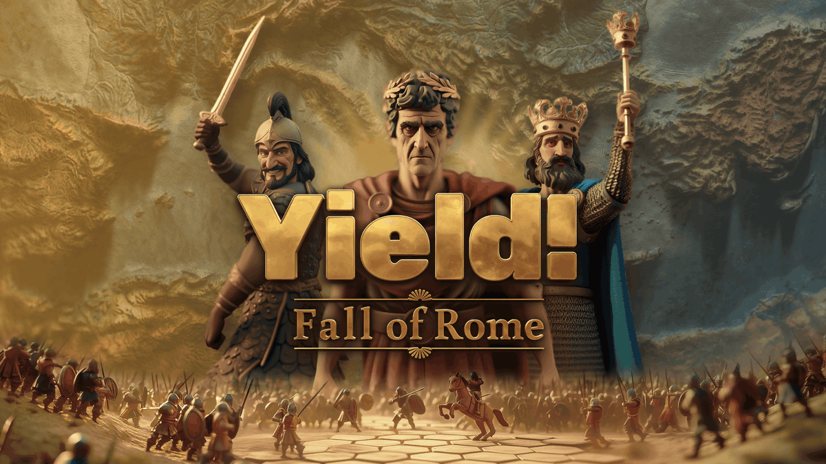 gamewith_review's tweet photo. 『Yield! Fall of Rome』の正式リリース日が8月11日(月)に決定!
https://t.co/kqn1YgPOkl
古代のローマ帝国で領地を築いていくターン制のストラテジーゲーム。
勢力ごとに異なるミッションや政策によって帝国を発展させていけるのが特徴の作品!
#YieldFallofRome https://t.co/iycWOr1EMk