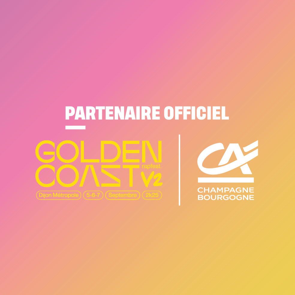🎤 Cette année, <a href="/CAChampBourg/">CAChampagneBourgogne</a> sera au <a href="/GoldenCoastfest/">Golden Coast</a> à #Dijon, du 5 au 7 sept 👊

💯m² de stand, des surprises et des souvenirs seront au rdv sur un stand #Boosté !
🌞 Chill, fun &amp; surprises garanties 😎
🙌 Fier partenaire local d’un événement majeur !
#GoldenCoast #RapFr