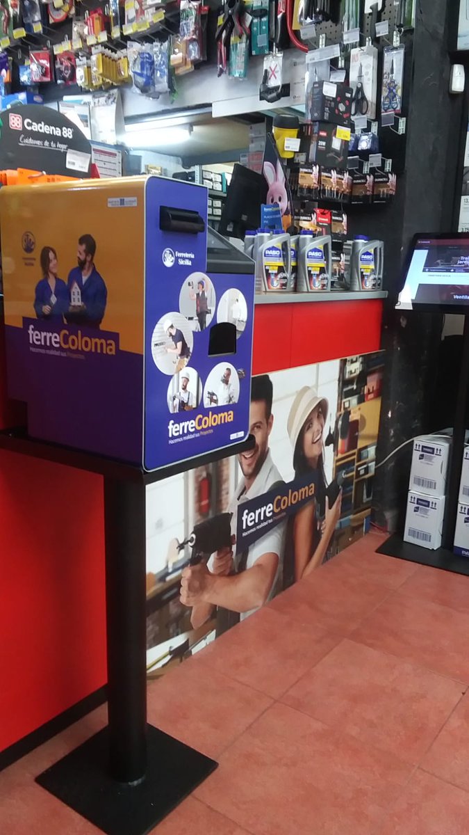 binsoft_ca's tweet image. La millor Ferreteria de Santa Coloma de Gramanet és FerreColoma. La trobareu al c/sicilia i us donaran un servei exquisit. Ara també disposen del millor sistema de cobrament d'efectiu #Caskeeper #Ck950Pro