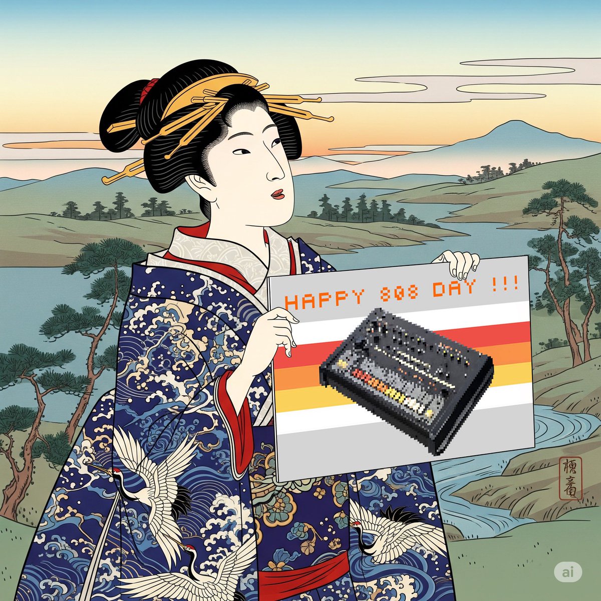 今日は808の日だったことに気付く江戸庶民