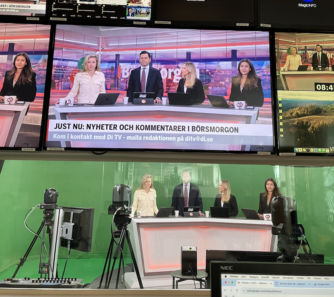 Snart helg – men först Börsmorgon 🔥🔥🔥 I studion: Gaias medgrundare <a href="/KarlsonMatilda/">Matilda Karlsson</a> och Coelis vd Erik Bäckström. Programleder gör <a href="/MLundberg_/">Madeleine Lundberg</a> 

Trevlig fredag! 

📺: di.tv