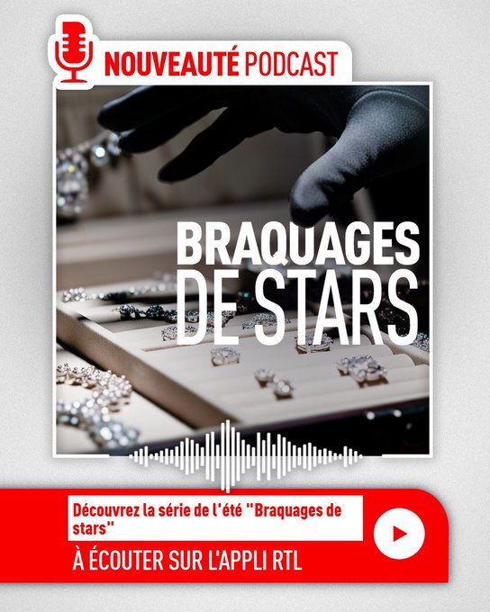 🎧 “Braquages de stars”, la nouvelle série de podcasts <a href="/RTLFrance/">RTL France</a> 

Pourquoi les personnalités sont-elles devenues la nouvelle cible du grand banditisme? <a href="/thom_pierre/">Thomas PIERRE</a> vous raconte 6 récits inédits 

Á découvrir parmi + de 200 podcasts sur l’appli RTL rtl.fr/programmes/bra…
