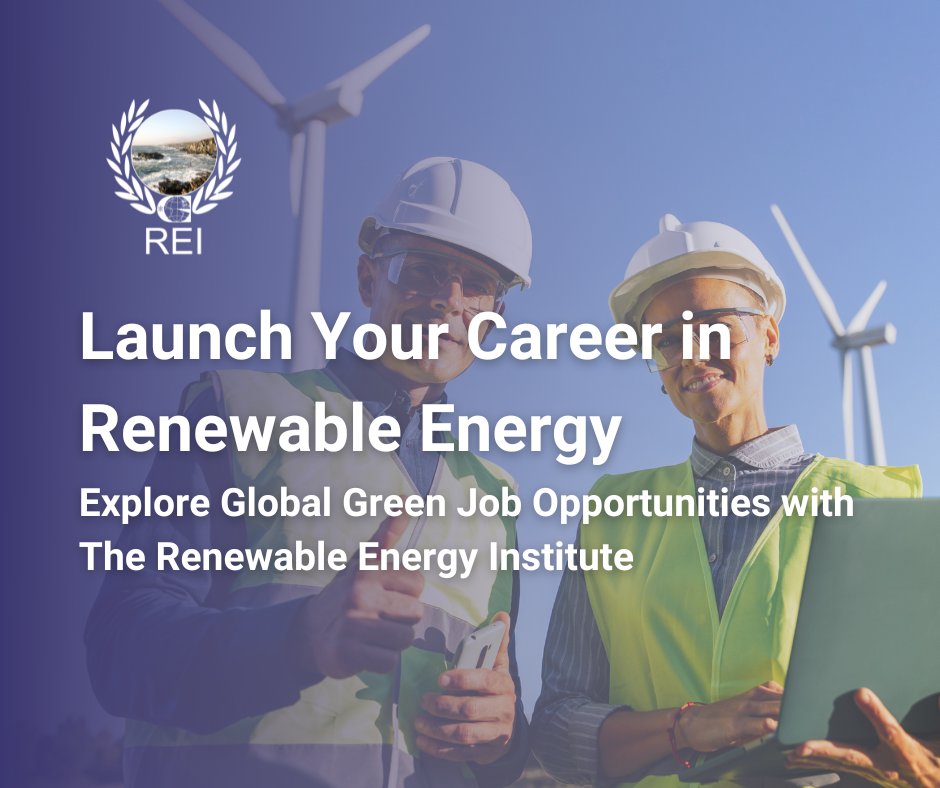 🔎 Looking for a career with real impact? Explore exciting renewable energy job opportunities with the REI and our trusted employment partners: bit.ly/4cYGHiV 

#GreenJobs #RenewableEnergyCareers #SustainableFuture #CleanEnergyJobs #NetZero #REICareers