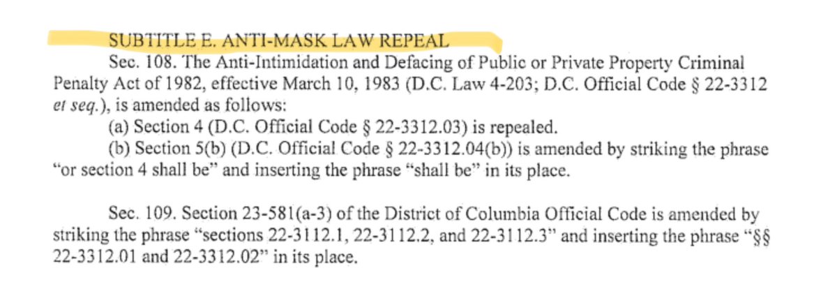 DC Police Union (@dcpoliceunion) on Twitter photo Unfortunately, the Anti-Mask law was repealed in <a href="/charlesallen/">Charles Allen</a>’s Comprehensive Policing and Justice Reform Act, and no one on the Council has the courage to repeal this, or any of the other 26 sections that destroyed our police department.
“Criminals first. Victims Last.” -The Unfortunately, the Anti-Mask law was repealed in <a href="/charlesallen/">Charles Allen</a>’s Comprehensive Policing and Justice Reform Act, and no one on the Council has the courage to repeal this, or any of the other 26 sections that destroyed our police department.
“Criminals first. Victims Last.” -The