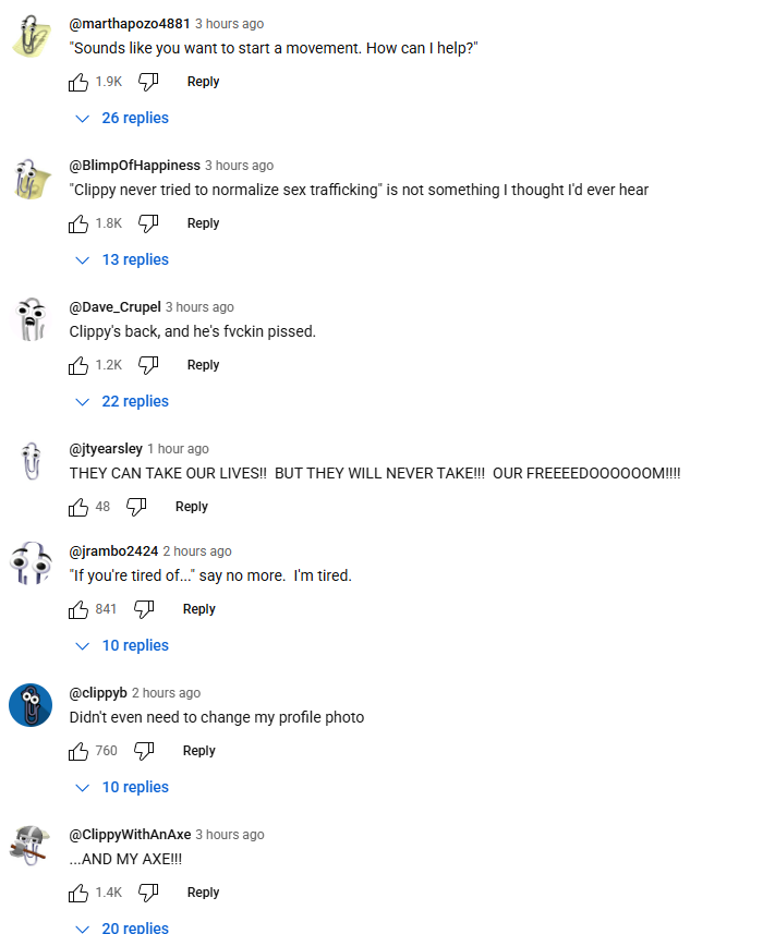 Clippy is starting a movement against big tech and AI corruption

It's the old Microsoft office assistant symbolizing a time when software annoying but harmless

Unlike today's apps that abuse your data

Clippy = the harmless helper

youtube.com/watch?v=2_Dtmp…