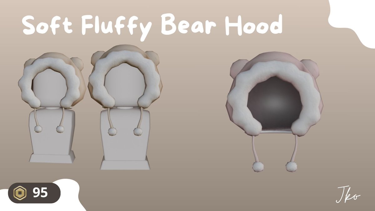 MrLuckedDEV's tweet photo. ¡¡NEW UGC AVAILABLE!! 🐻💗

 Soft Fluffy Bear Hood — soft, cozy, and perfect for your avatar! 
Only: $95 Robux  

Ugc: 
https://t.co/kljqgnUI4x

#RobloxUGC #Roblox #AvatarAccessories #RobloxCommunity #UGCItems https://t.co/bNap27WHzi