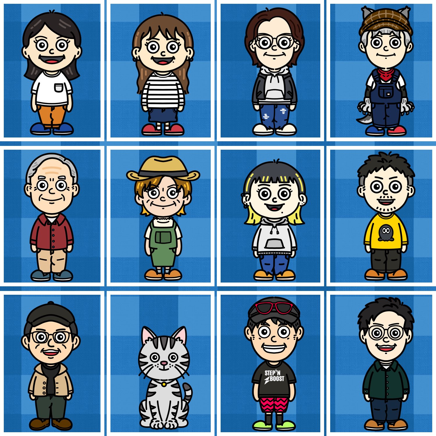 【専用】似顔絵4名様 似顔絵制作4名様分|似顔絵作成の外注・代行|ランサーズ
