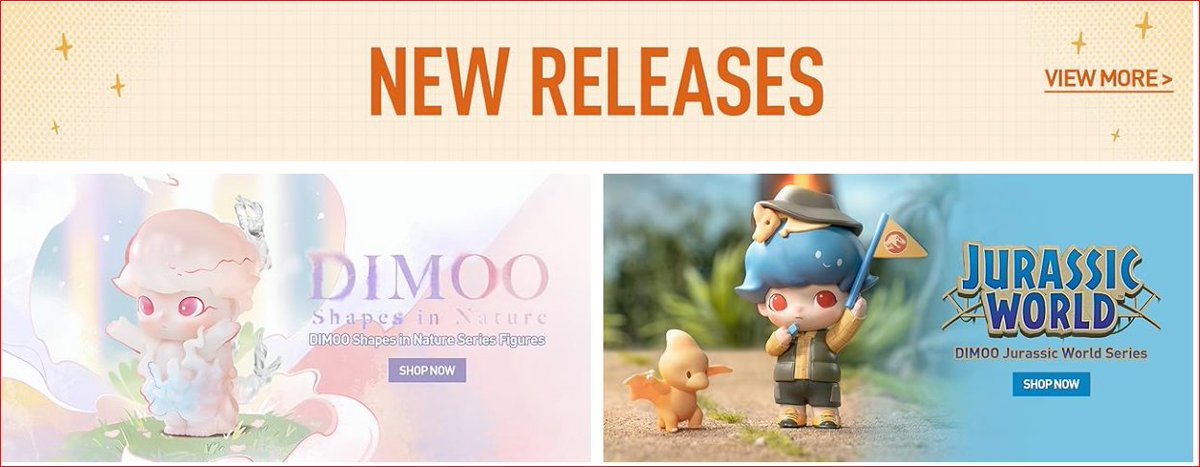 TYPA App | Pop Mart Labubu Restock Alerts & Info (@typa_app) on Twitter photo 🆕 Check Out This Week’s Newly Released POP MART Products on Amazon!
POP MART DIMOO Jurassic World Series Blind Box
Single Box: amzn.to/3J7ECZ6
Whole Set: amzn.to/4mqN3Na
POP MART DIMOO Shapes in Nature Series Blind Box
Single Box: amzn.to/3J58zcc 🆕 Check Out This Week’s Newly Released POP MART Products on Amazon!
POP MART DIMOO Jurassic World Series Blind Box
Single Box: amzn.to/3J7ECZ6
Whole Set: amzn.to/4mqN3Na
POP MART DIMOO Shapes in Nature Series Blind Box
Single Box: amzn.to/3J58zcc