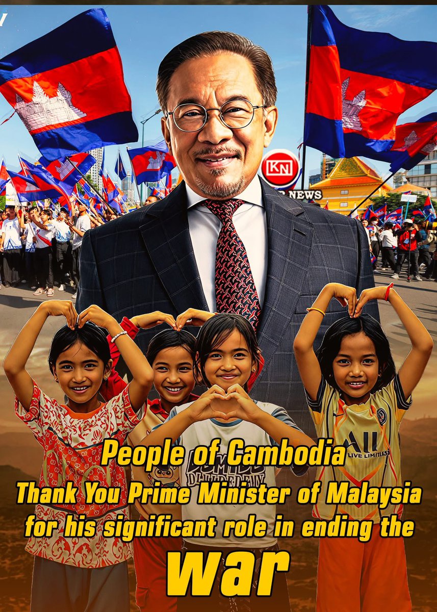 ChannaTouch3's tweet photo. We, the people of Cambodia, would like to express our deepest gratitude to Prime Minister of Malaysia, Anwar Ibrahim, for his significant role in ending the war."  #CambodiaNeedsPeace 
Source: -Sorn Sopheak https://t.co/e93KejptqH