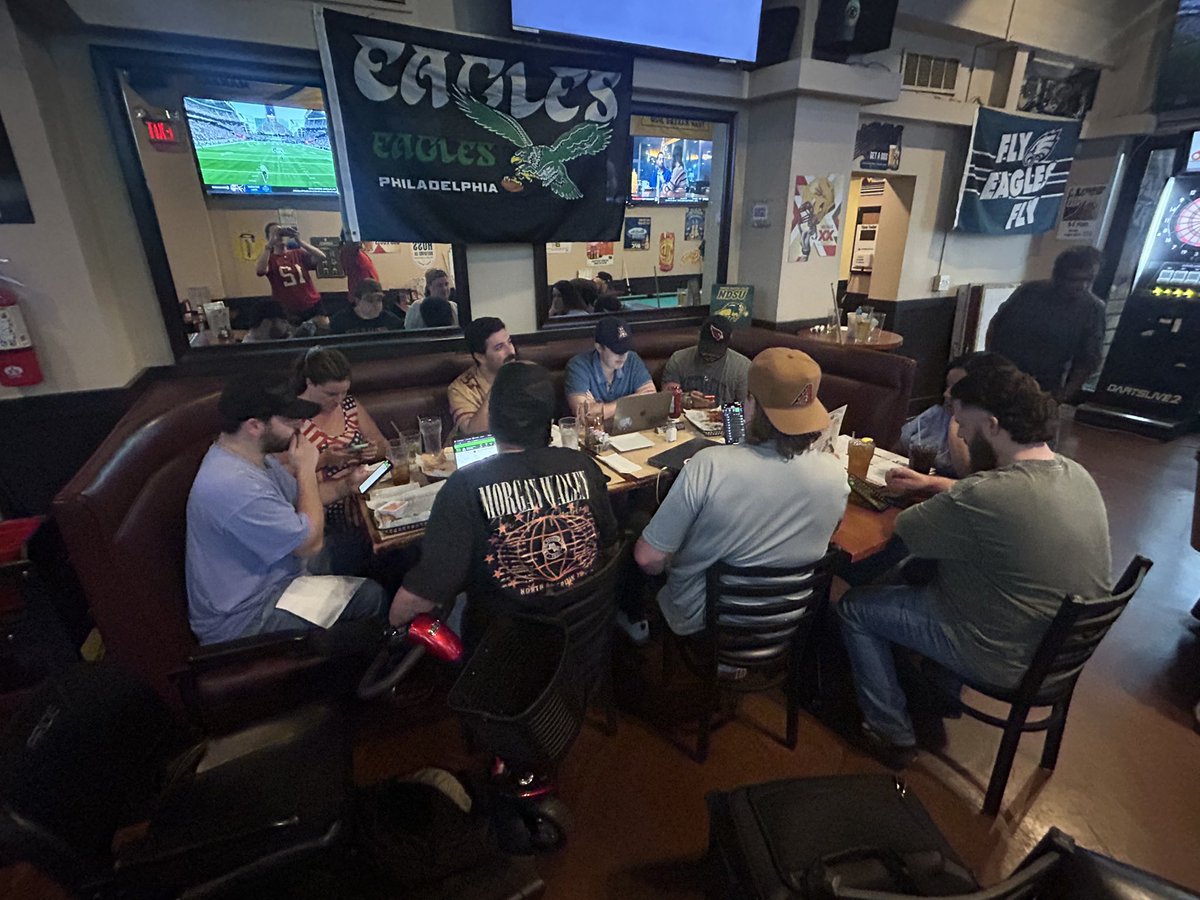 Annual men’s fantasy football draft!

Best of luck to everybody, and Go Cardinals!