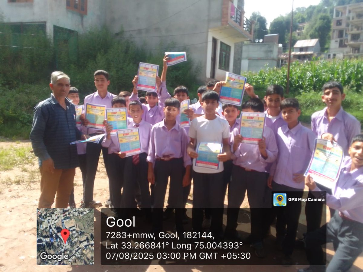 Chief Medical Officer Ramban (@cmoramban) on Twitter photo Students awareness on Malaria & Dengue, IEC distribution, and mosquito breeding site checks conducted under NVBDCP in various areas and health institutions of District Ramban.
<a href="/NHMJK5/">NHM, J&K</a>
<a href="/dhs_jammu/">DIRECTORATE OF HEALTH SERVICES JAMMU</a>
<a href="/dcramban/">Deputy Commissioner (DEO), Ramban</a>
<a href="/DIPRRambandic/">Information & PR Ramban</a> Students awareness on Malaria & Dengue, IEC distribution, and mosquito breeding site checks conducted under NVBDCP in various areas and health institutions of District Ramban.
<a href="/NHMJK5/">NHM, J&K</a>
<a href="/dhs_jammu/">DIRECTORATE OF HEALTH SERVICES JAMMU</a>
<a href="/dcramban/">Deputy Commissioner (DEO), Ramban</a>
<a href="/DIPRRambandic/">Information & PR Ramban</a>