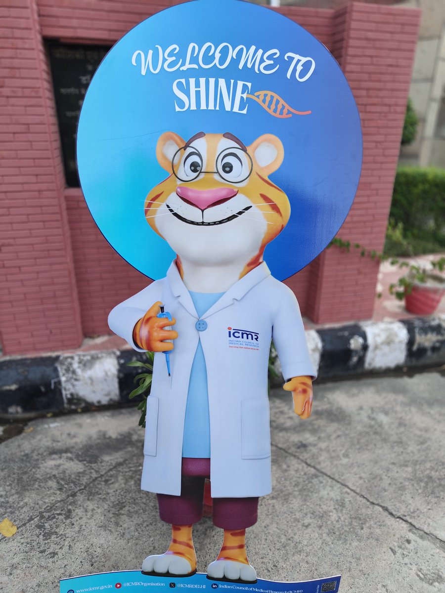 ICMR-NICPR (Preventing Cancer. Saving Lives) (@nicpr_noida) on Twitter photo "Meet Dr. Curio, the ever-curious mascot of #ICMRSHINE, all set to engage with young minds today! Exciting day ahead filled with learning and fun!"
<a href="/drshalini_icmr/">@Dr Shalini Singh</a> <a href="/MoHFW_INDIA/">Ministry of Health</a> <a href="/ICMRDELHI/">ICMR</a> <a href="/DeptHealthRes/">Department of Health Research, MoHFW</a> "Meet Dr. Curio, the ever-curious mascot of #ICMRSHINE, all set to engage with young minds today! Exciting day ahead filled with learning and fun!"
<a href="/drshalini_icmr/">@Dr Shalini Singh</a> <a href="/MoHFW_INDIA/">Ministry of Health</a> <a href="/ICMRDELHI/">ICMR</a> <a href="/DeptHealthRes/">Department of Health Research, MoHFW</a>