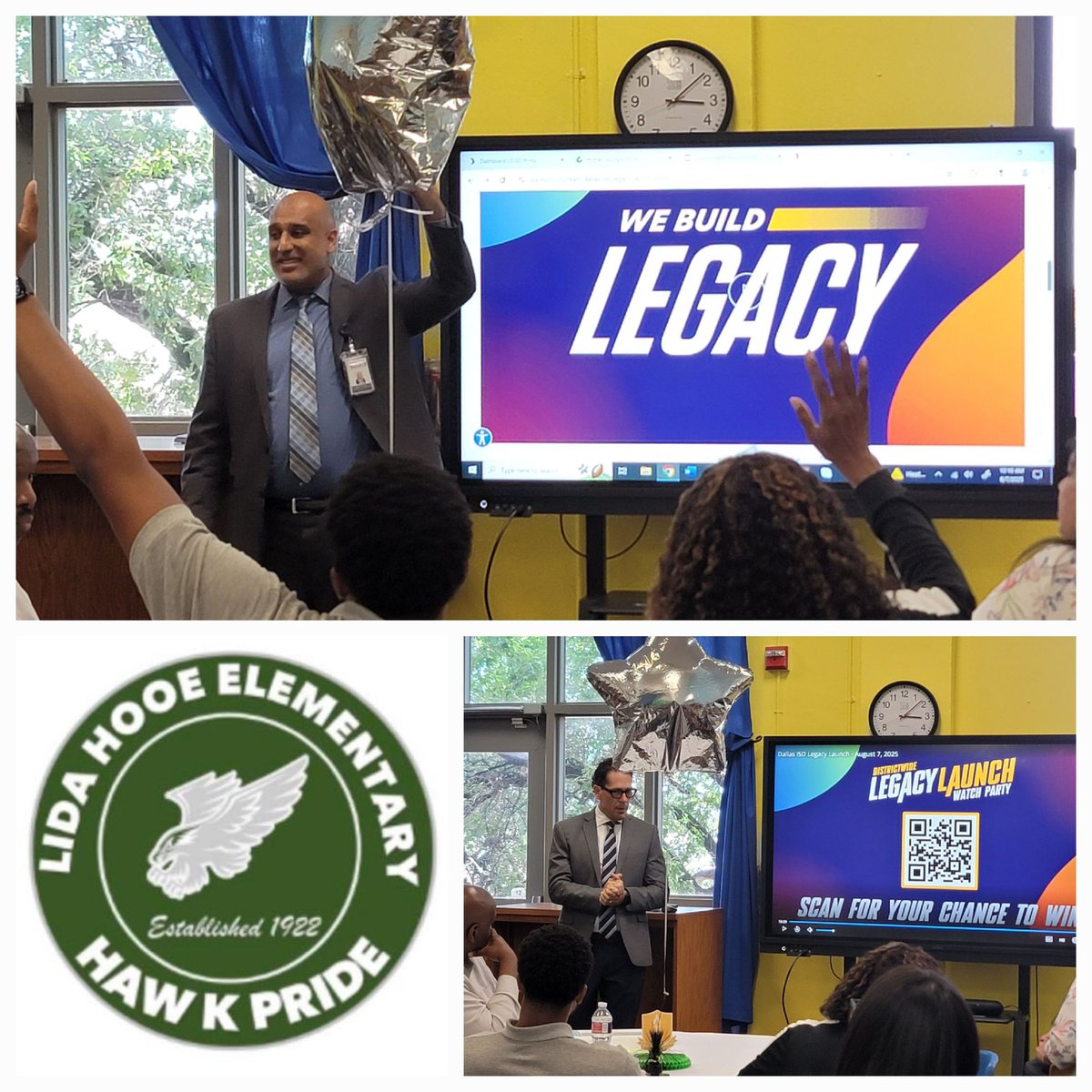 Legacy is more than a word it’s our mission. Today, after hearing from our District leaders, Lida Hooe Elementary stands ready to  create the future our students deserve. #Region4saynomore