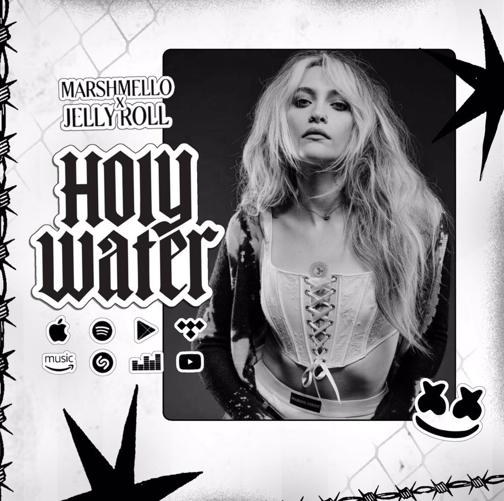Paris Jackson Brasil (@_parisjacksonbr) on Twitter photo Marshmello acaba de lançar seu novo single "Holy Water" com Jelly Roll, uma mistura de EDM e Country que promete muito. 💧🤠
— Ouçam agora e siga <a href="/portalmellogang/">Portal Mellogang</a> e <a href="/mellocharts/">Marshmello Charts</a> para mais informações.
🔗 Marshmello.lnk.to/holywater/spot… Marshmello acaba de lançar seu novo single "Holy Water" com Jelly Roll, uma mistura de EDM e Country que promete muito. 💧🤠
— Ouçam agora e siga <a href="/portalmellogang/">Portal Mellogang</a> e <a href="/mellocharts/">Marshmello Charts</a> para mais informações.
🔗 Marshmello.lnk.to/holywater/spot…