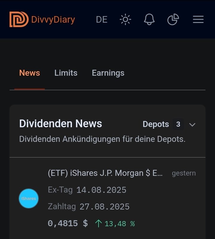 iShares J.P. Morgan $ EM Bond UCITS ETF USD (Dist)
▪️IE00B2NPKV68

Sehr schön, weitermachen!